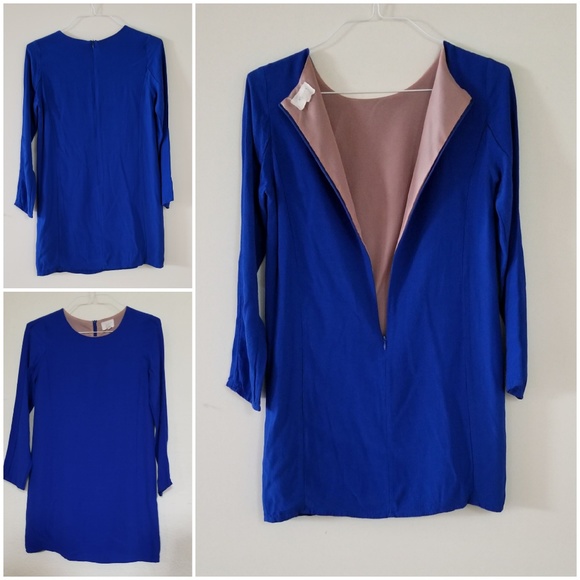 Everly Women's Blue Dress Long Sleeve, Size Small - Picture 2 of 8